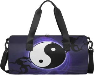 China China Dragon Tai Chi Sports Duffel Bag, Gym Tote Bag Waterproof Weekender Travel Bag for Overnight Travel Luggage Workout Women Men
