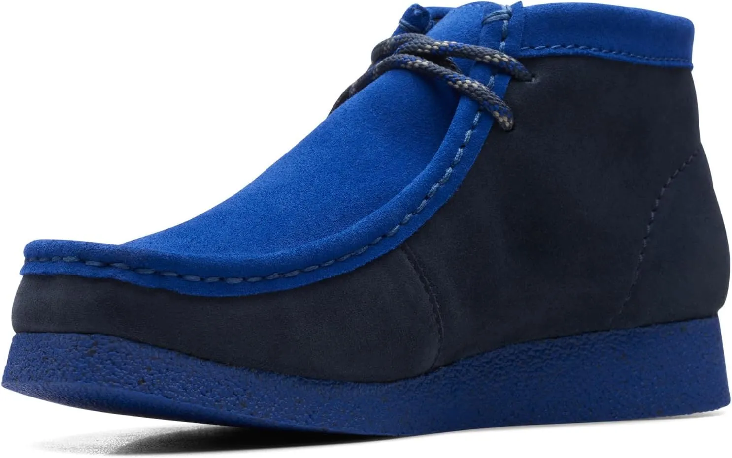 Clarks Men's Wallabee Evo Boot Navy Combi Suede