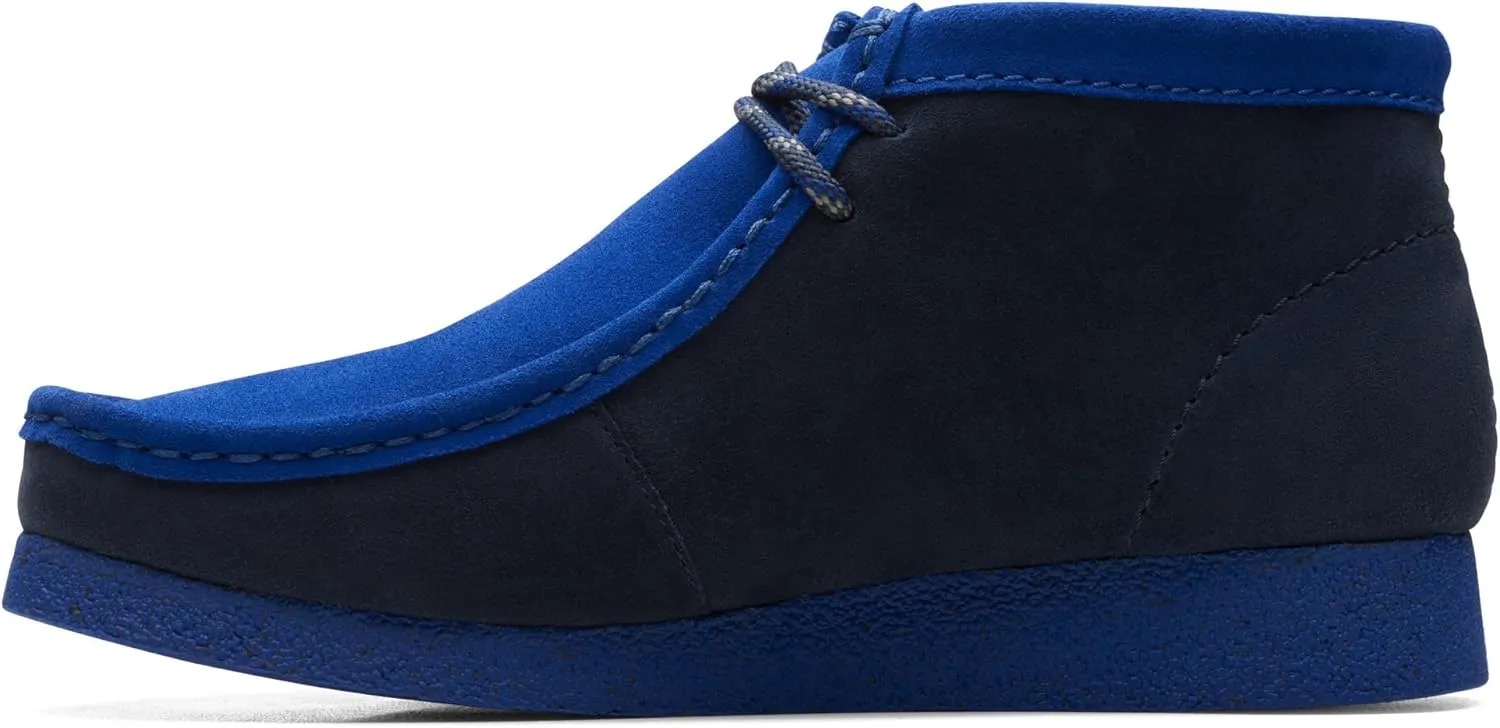 Clarks Men's Wallabee Evo Boot Navy Combi Suede