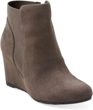 Clarks Rosepoint Bell Womens Grey Suede Boot 5-Medium