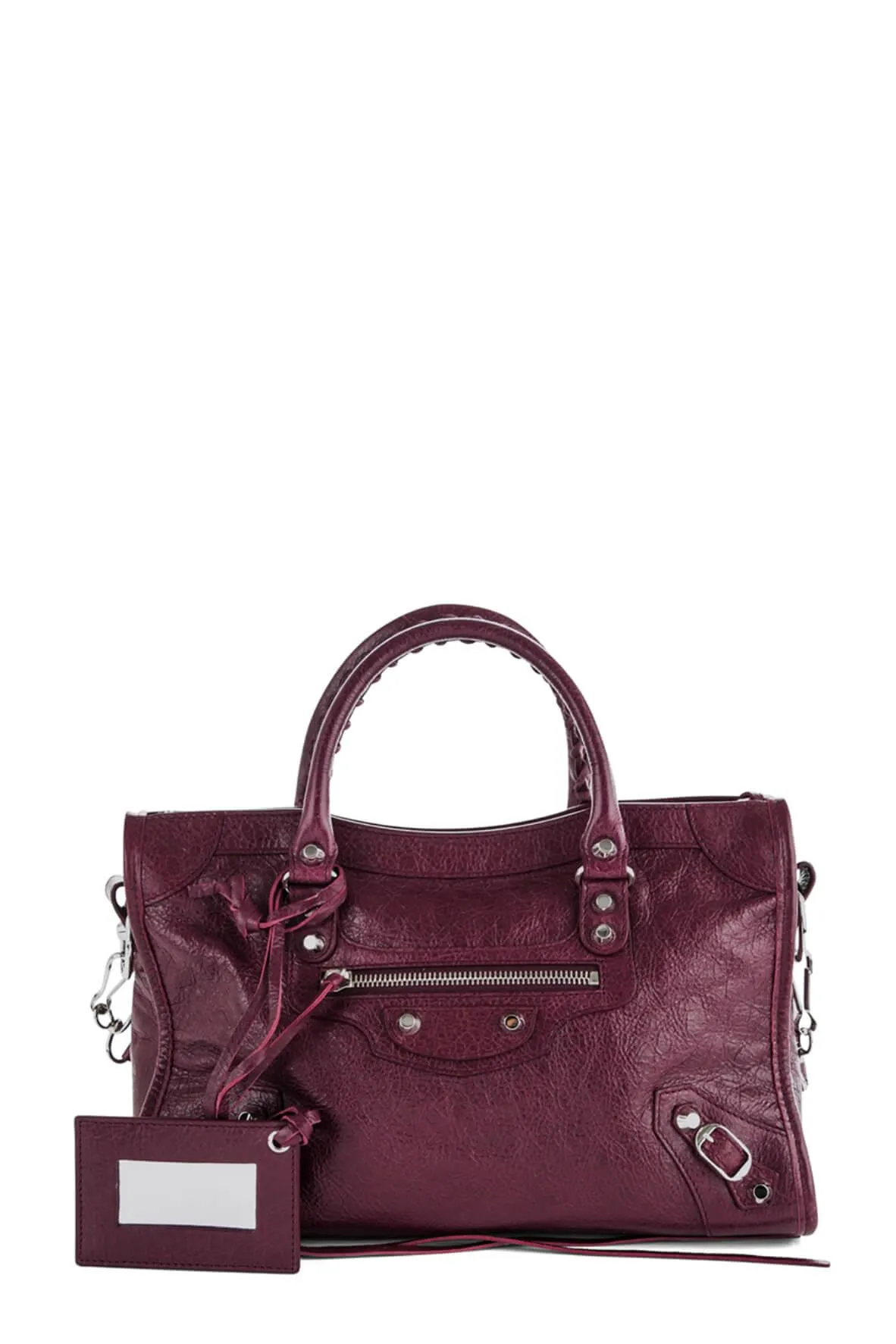 Classic City M Wine with Silver Hardware