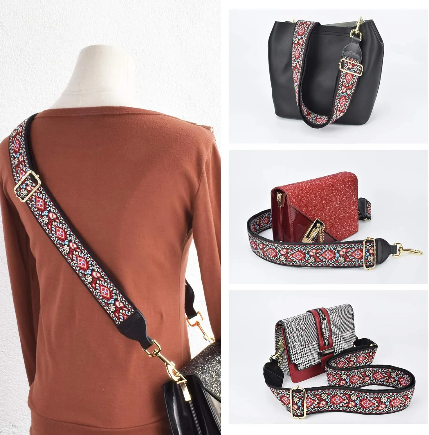 CLOUDMUSIC Handbag Strap Replacement Shoulder Crossbody Strap Purse Strap For Women Girls