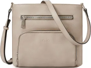 CLUCI Crossbody Purse for Women Multi Pockets Bag Vegan Leather Small Shoulder Handbags Summer Travel Designer Vintage Ladies