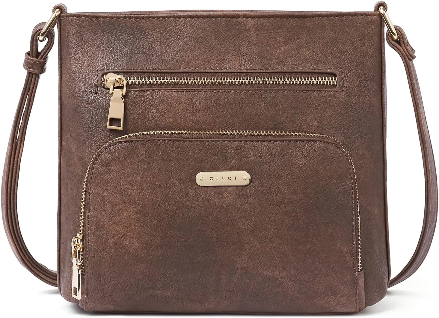CLUCI Crossbody Purse for Women Multi Pockets Bag Vegan Leather Small Shoulder Handbags Summer Travel Designer Vintage Ladies