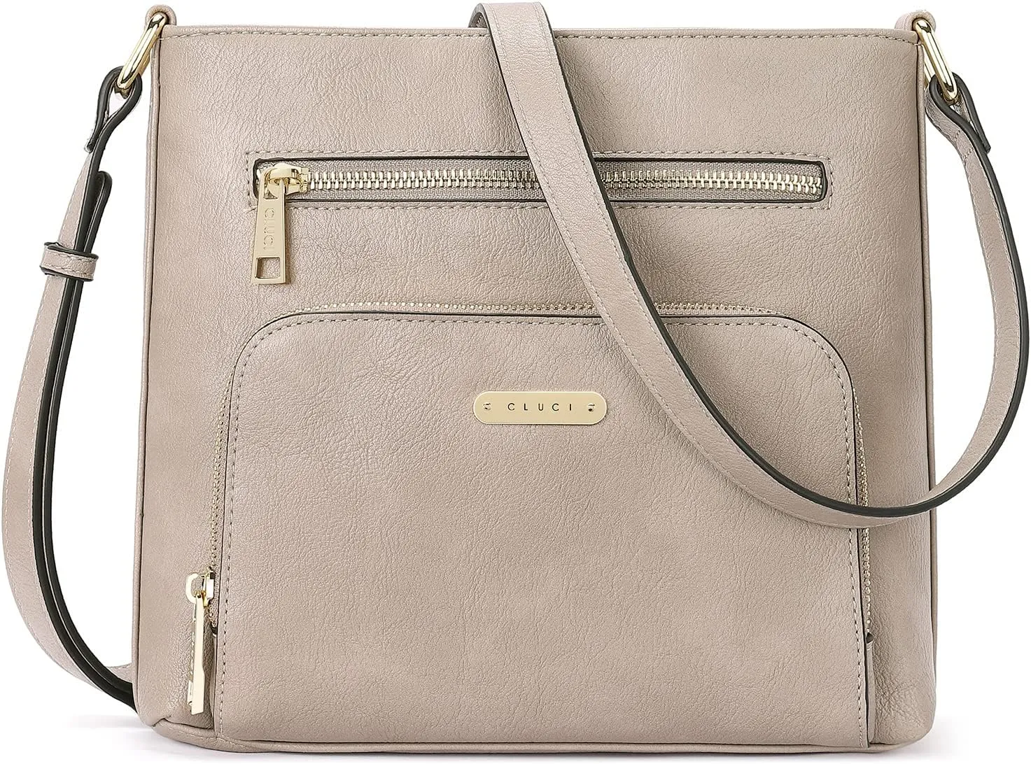 CLUCI Crossbody Purse for Women Multi Pockets Bag Vegan Leather Small Shoulder Handbags Summer Travel Designer Vintage Ladies
