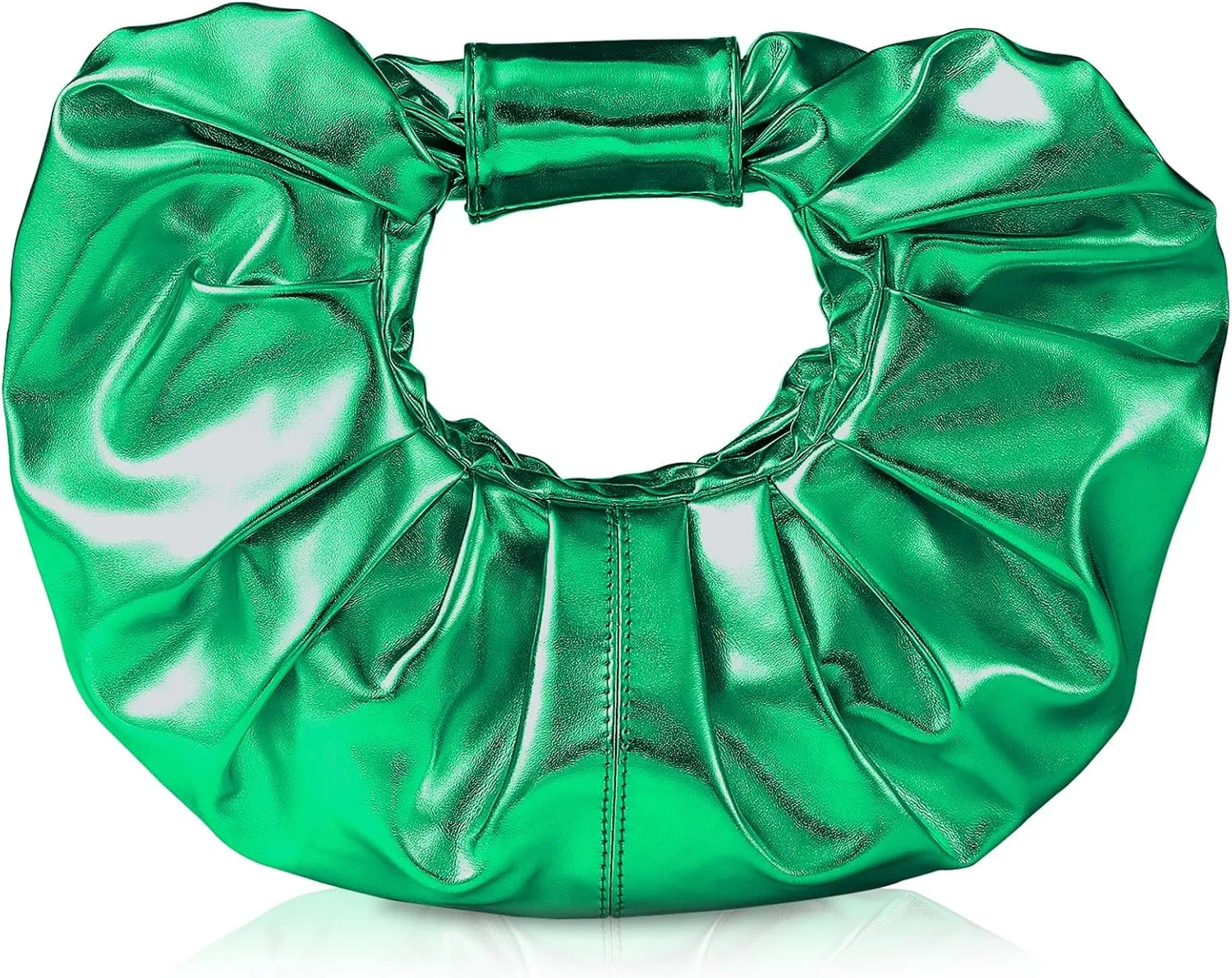 Clutch Purse for Women - Evening Clutch PU Leather Pleated Bag Designer Handbag for Party Prom Wedding
