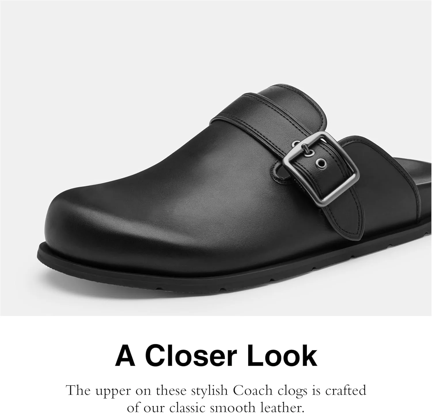 Coach Men's Buckle Clog