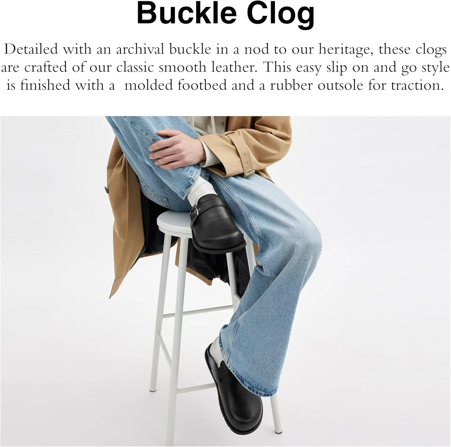 Coach Men's Buckle Clog
