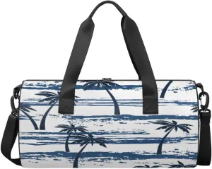 Coconut Tree Sports Duffel Bag, Gym Tote Bag Waterproof Weekender Travel Bag for Overnight Travel Luggage Workout Women Men