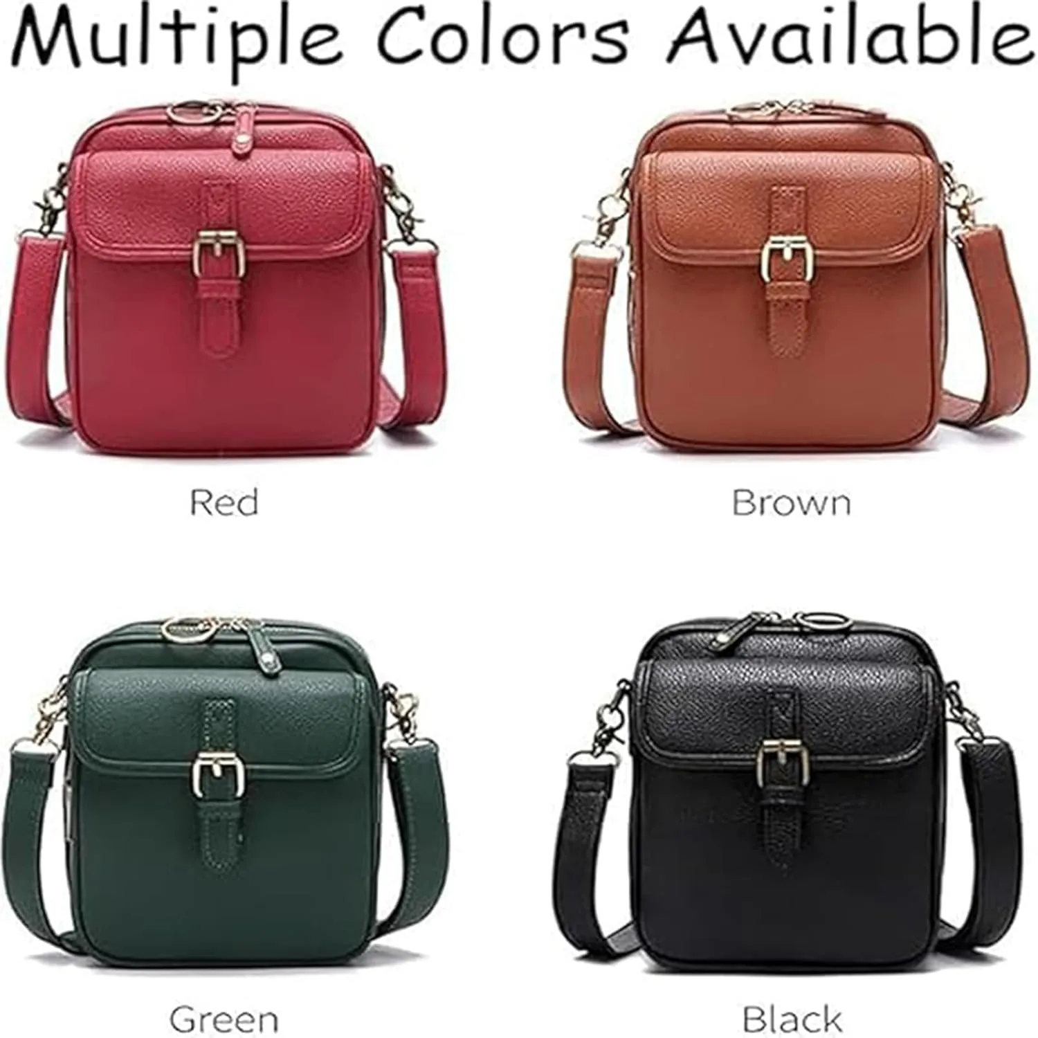 Comebybuy Purse Vintage Mini Messenger Bag, Comebybuy Crossbody Bag, 10 Card Slots, And Soft Lining for Cleaning Glasses