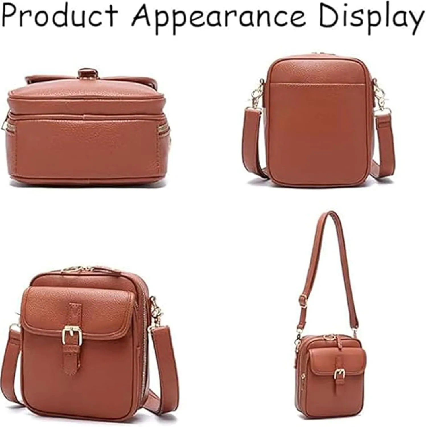 Comebybuy Purse Vintage Mini Messenger Bag, Comebybuy Crossbody Bag, 10 Card Slots, And Soft Lining for Cleaning Glasses