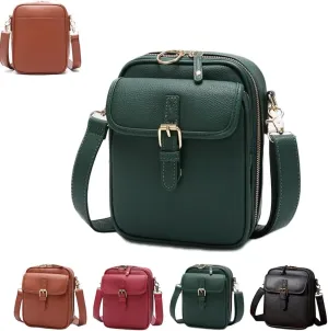 Comebybuy Purse Vintage Mini Messenger Bag, Comebybuy Crossbody Bag, Vintage Double Layer Large Capacity Messenger Bag