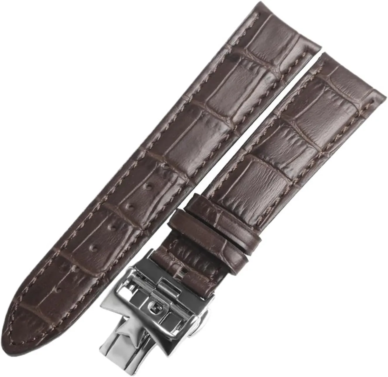 Compatible with Vacheron Constantin VC Calf-Leather Band Cow Leather Strap Watch Band(6,22mm)