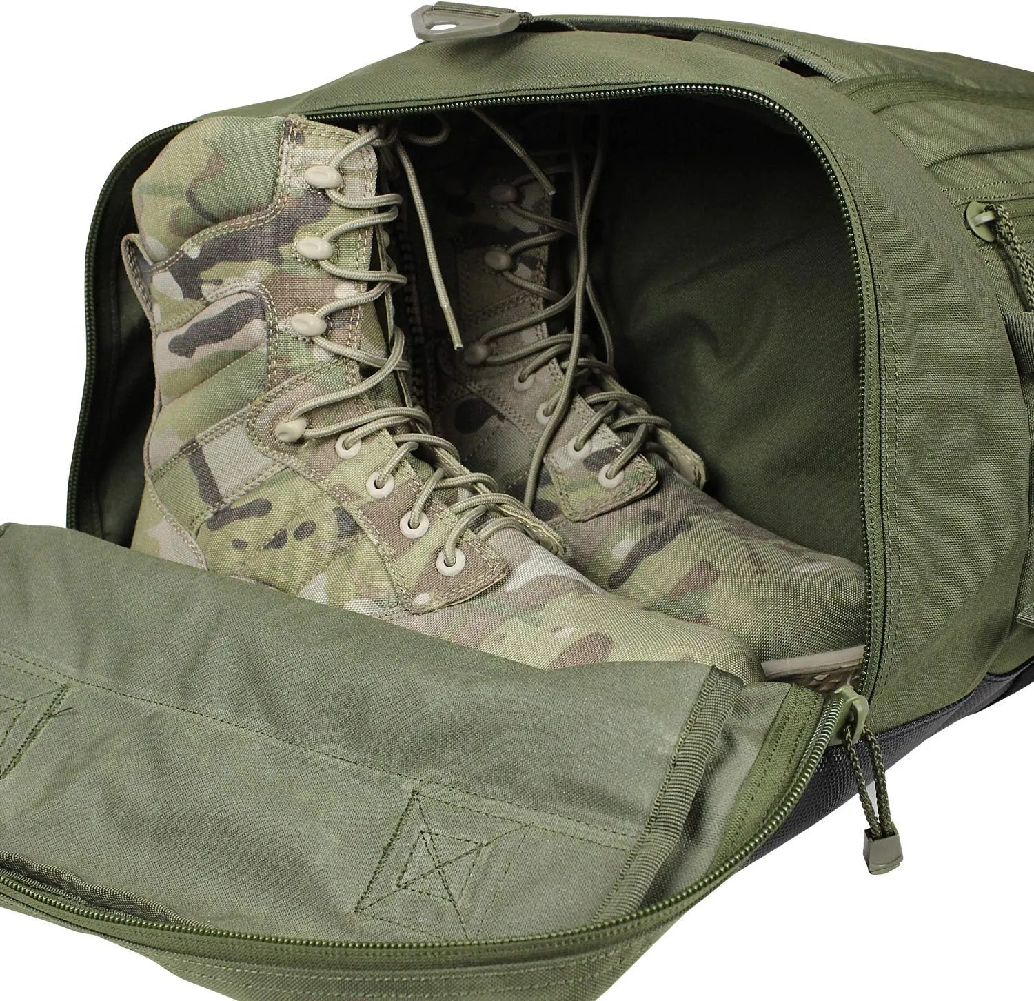 Condor Colossus Duffel Bag - 3 in 1 Rugged Tactical Gear Bag - Backpack/Duffle/Shoulder - Lightweight Multicompartment with 52L Storage (Military, Outdoors, First Responders)