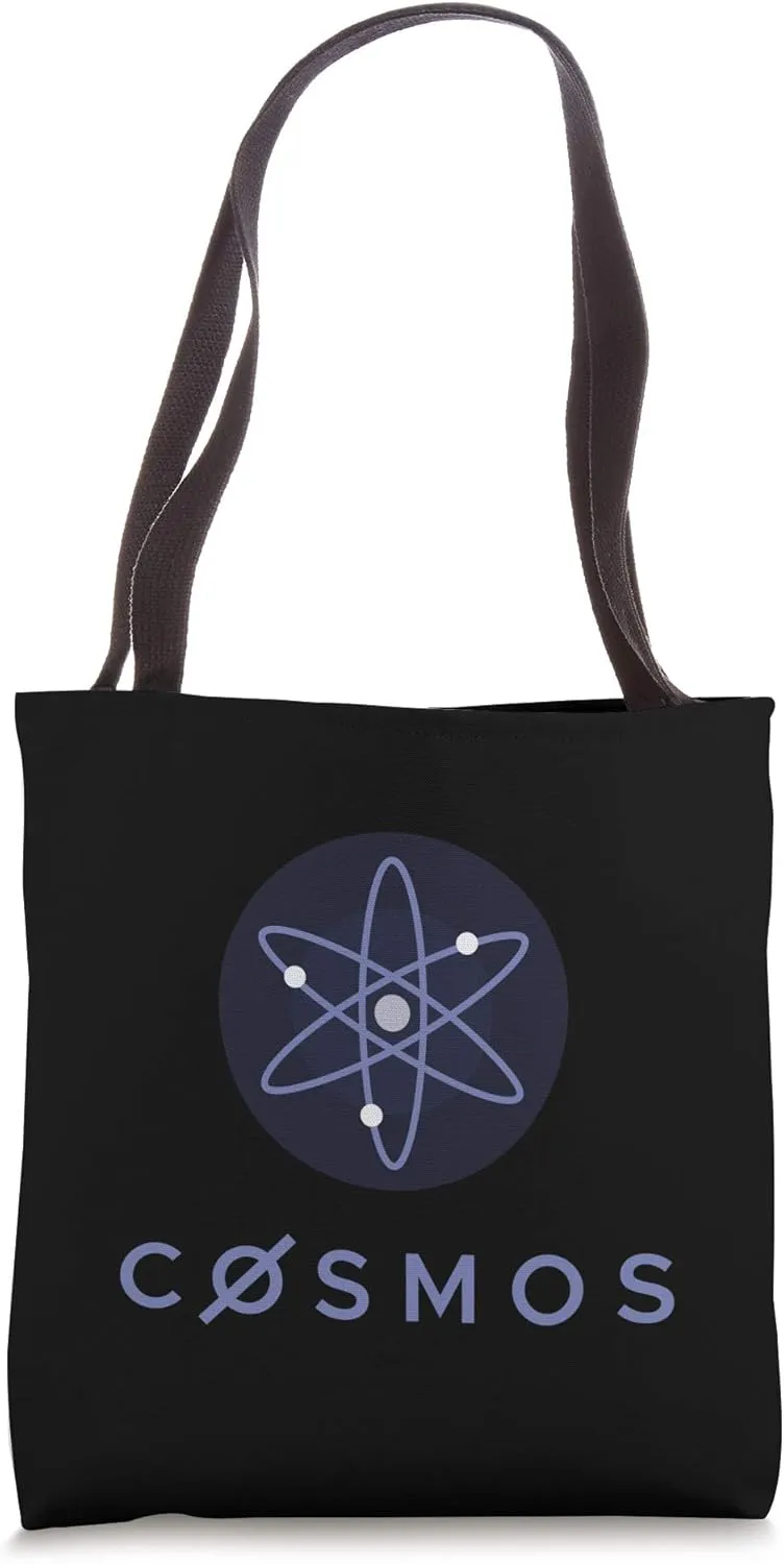 Cosmos Logo ATOM Image Cryptocurrency Tote Bag