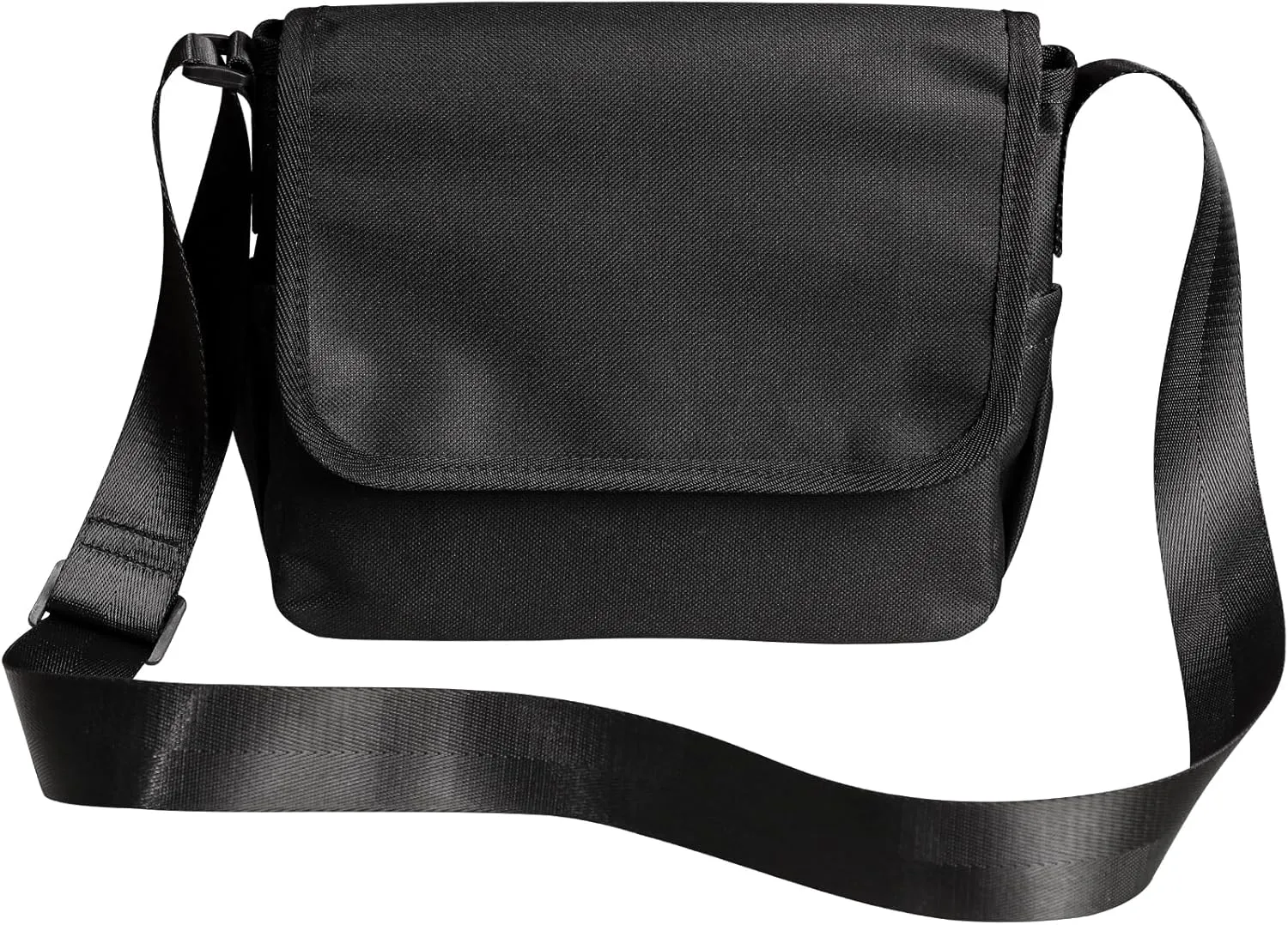 Crossbody Bag Messenger Bag for Men, Women Shoulder Bag Purse Water Resistant Lightweight Sling Bag Satchel Bag for Travel Work Business (Black)
