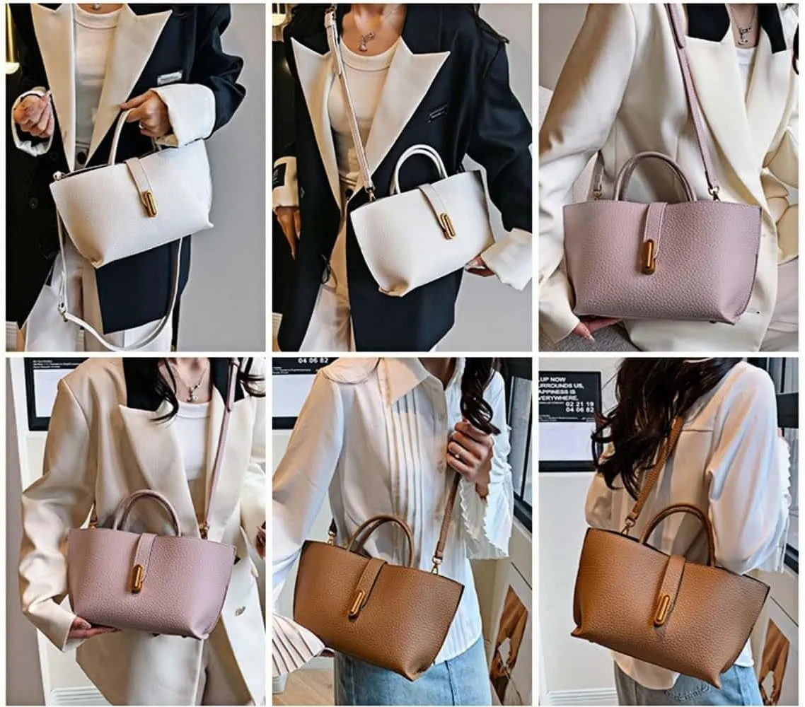 Crossbody Bags for Women Trendy Tote Bucket Bag Y2K Vintage Hobo Fashion Large Vegan Leather Purses Shoulder Handbag