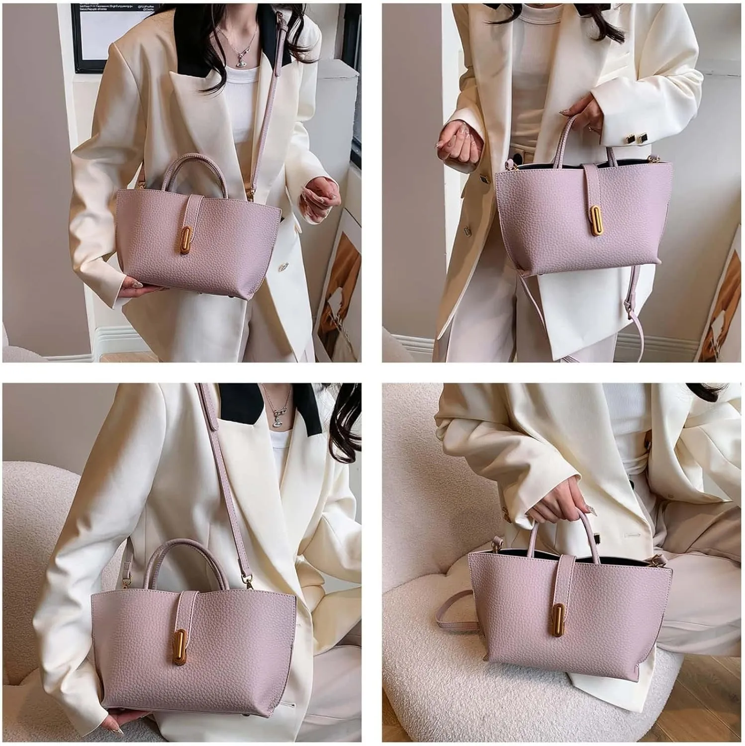 Crossbody Bags for Women Trendy Tote Bucket Bag Y2K Vintage Hobo Fashion Large Vegan Leather Purses Shoulder Handbag