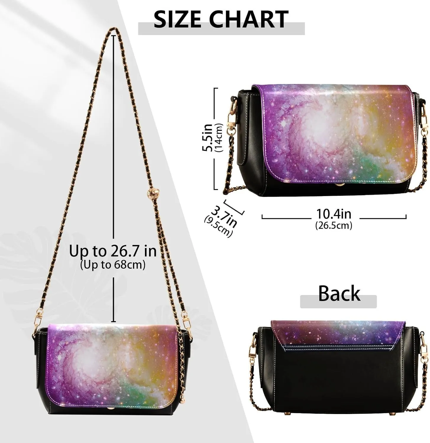 Crossbody Bags for Women Trendy Women's Black Shoulder Bag Small PU Leather Flap Cross Body Bag Handbags