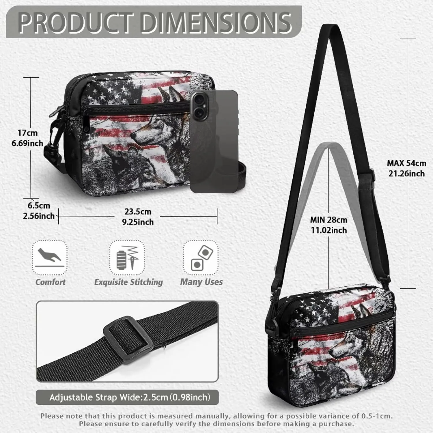 Crossbody Purses for Women with Adjustable Strap for Daliy Use