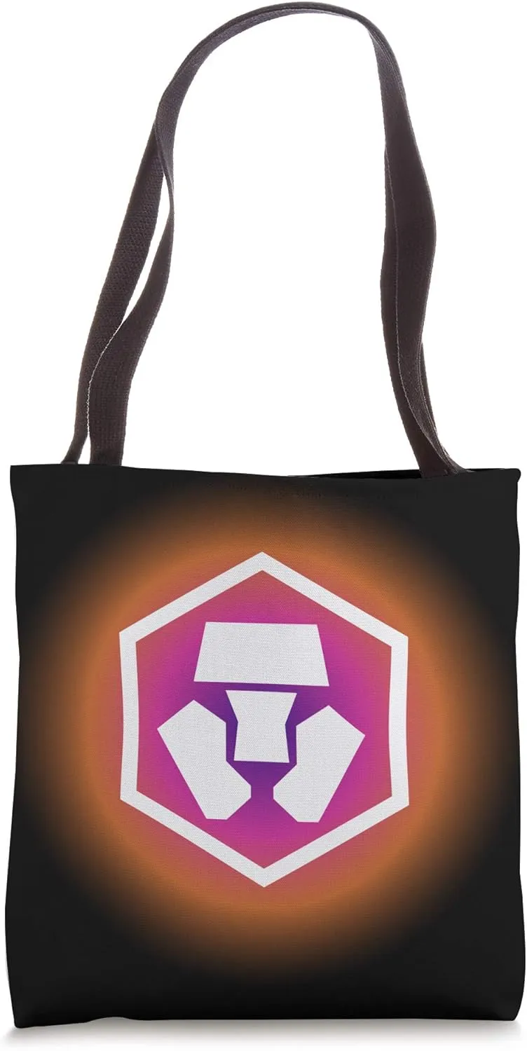 Crypto Coin CRO Logo Image Cryptocurrency Tote Bag