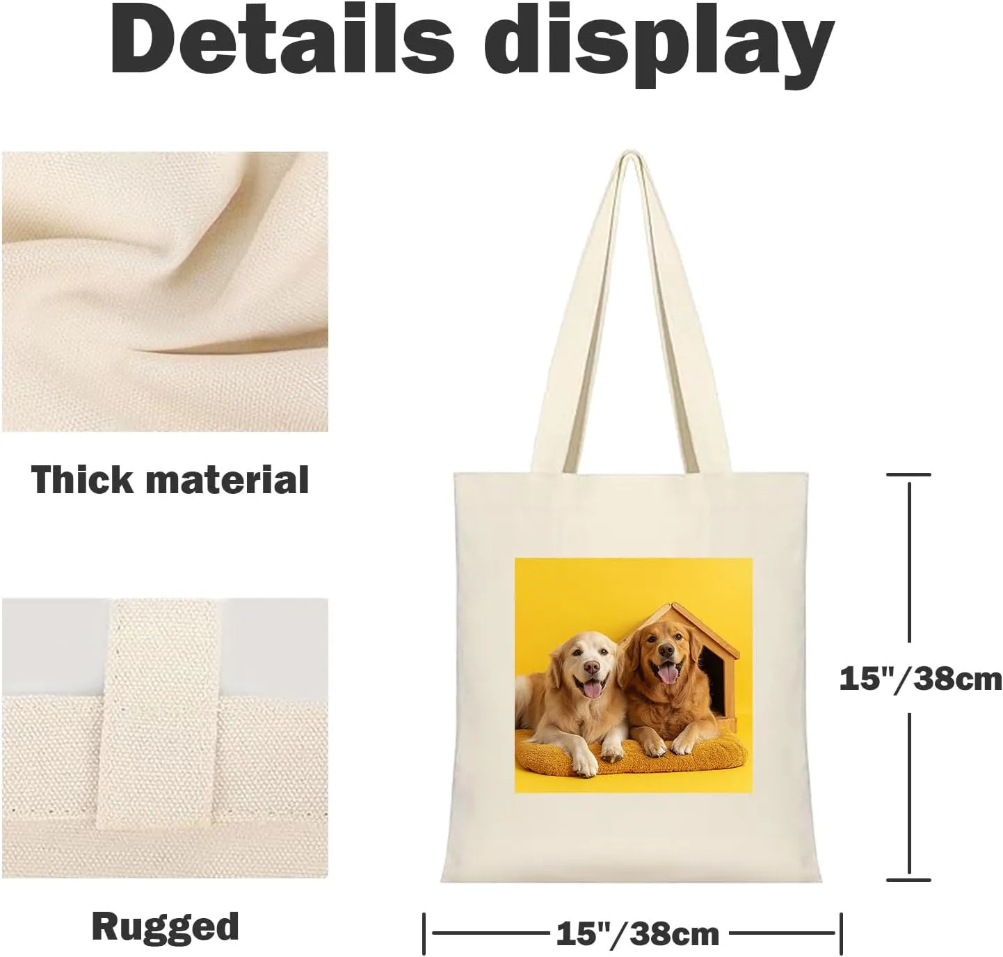 Custom Canvas Tote Bag Personalized Gifts for Women Custom Tote Bags with Logo Personalized Teacher Tote Bag