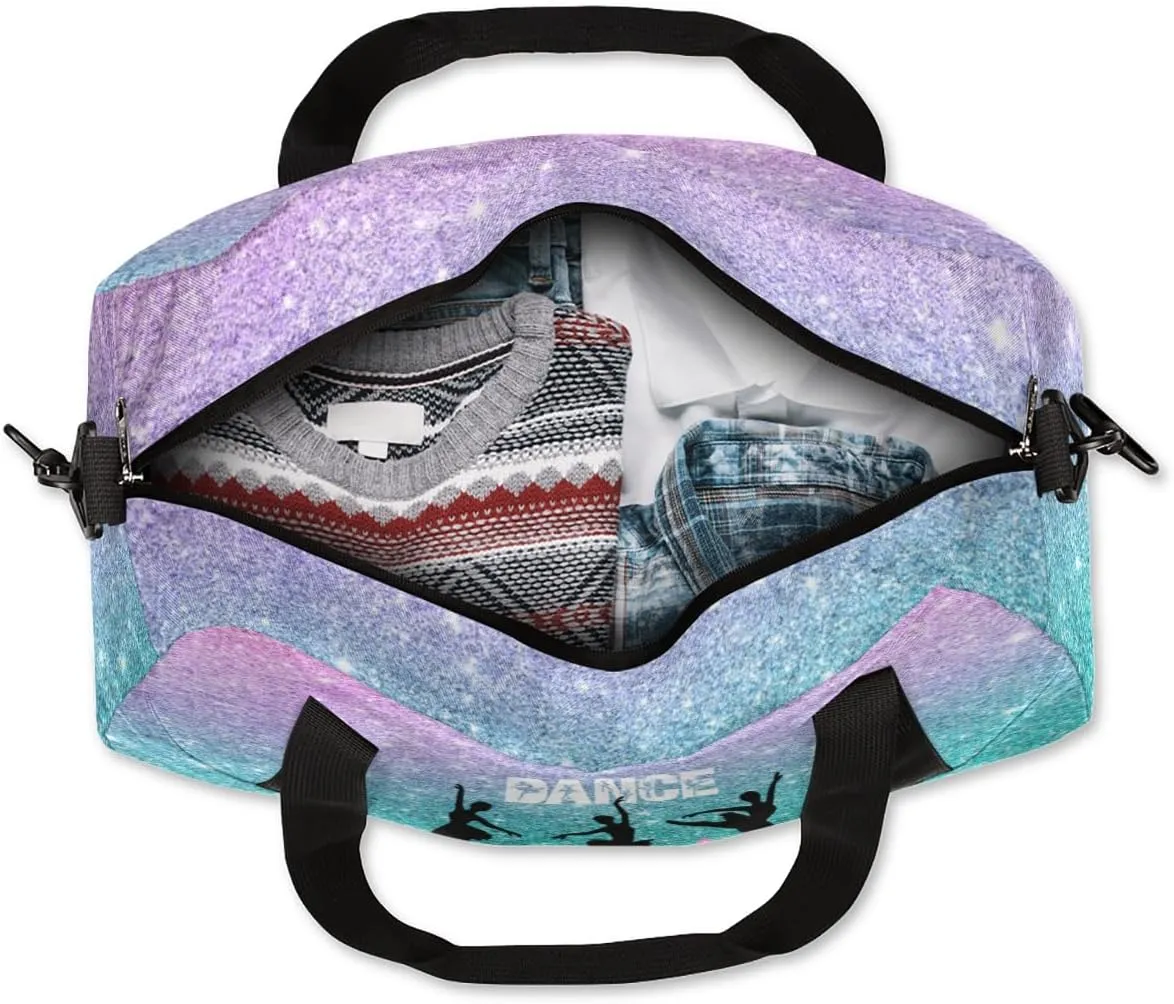 Custom Kids Duffel Overnight Bag Personalized Dance Bag Travel Duffel Bag for Girls Boys Customized Kids Gifts- Ballet dance 4