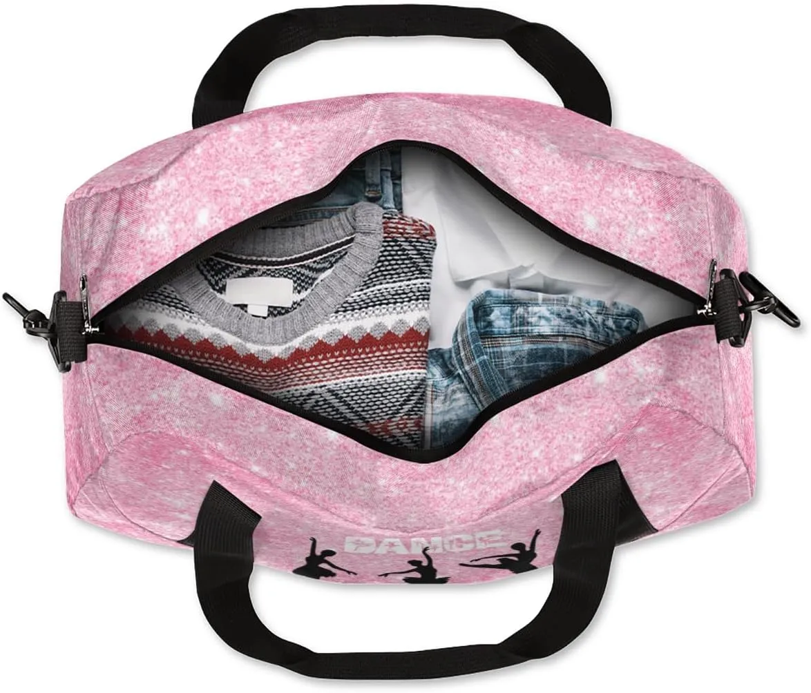 Custom Kids Duffel Overnight Bag Personalized Dance Bag Travel Duffel Bag for Girls Boys Customized Kids Gifts- Ballet dance 5