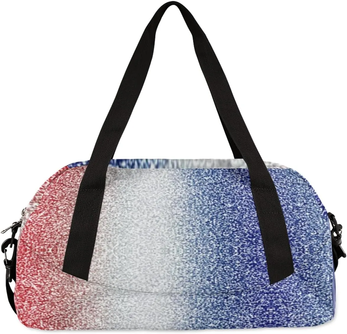 Custom Kids Duffel Overnight Bag Personalized Dance Bag Travel Duffel Bag for Girls Boys Customized Kids Gifts- Blue Glitter Dance