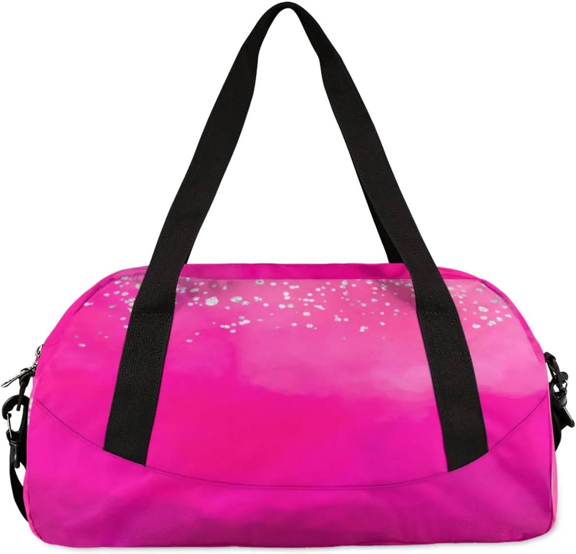 Custom Kids Duffel Overnight Bag Personalized Dance Bag Travel Duffel Bag for Girls Boys Customized Kids Gifts- Cute Rose Dance