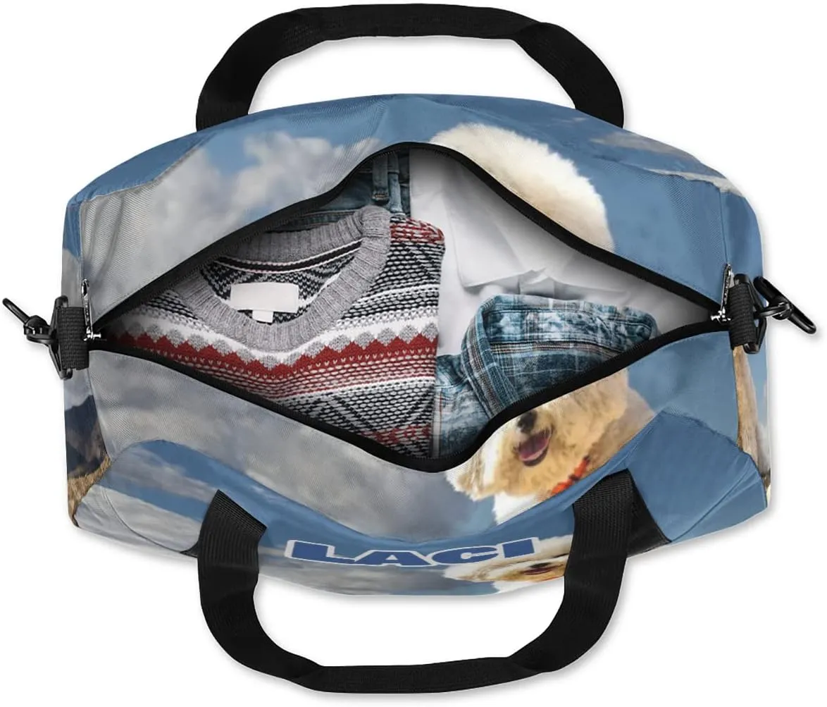 Custom Kids Duffel Overnight Bag Personalized Your Name or Text Kids Duffel Bag for Girls Boys Customized Kids Gifts