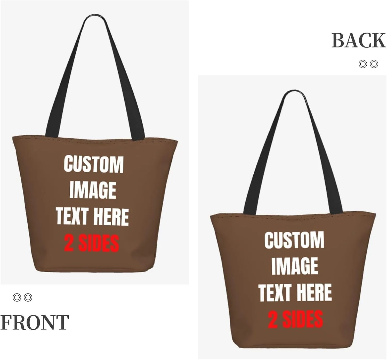 Custom Tote Bag With Logo Photo, Custom Bag, Personalized Shopping Bags Reusable Grocery Bags Bulk For Work Travel Gifts