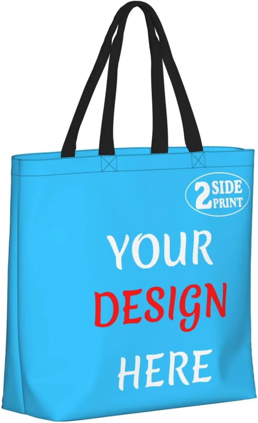 Custom Tote Bags Custom Bag Add Your Design For Business Work Travel Personalized Shoulder Bag
