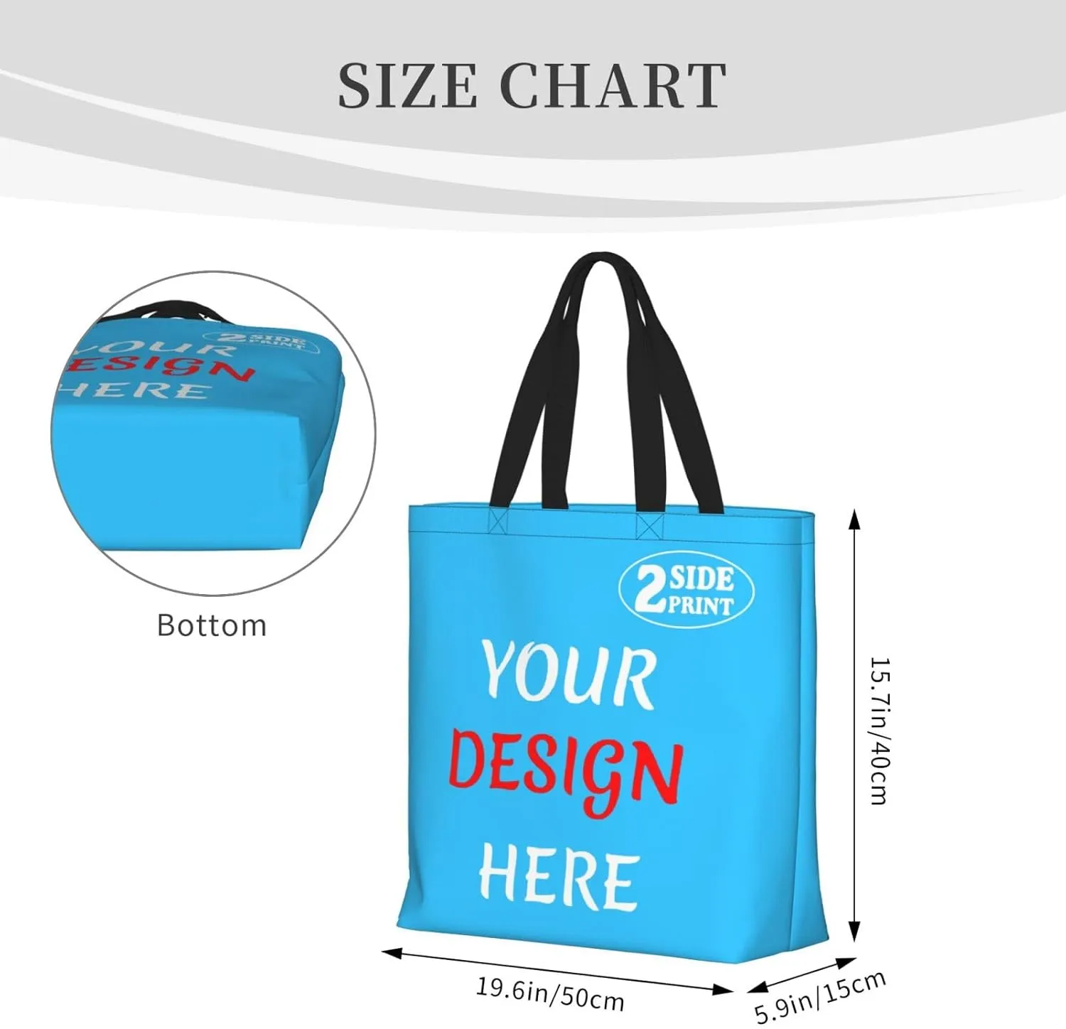 Custom Tote Bags Custom Bag Add Your Design For Business Work Travel Personalized Shoulder Bag