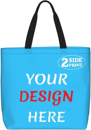 Custom Tote Bags Custom Bag Add Your Design For Business Work Travel Personalized Shoulder Bag