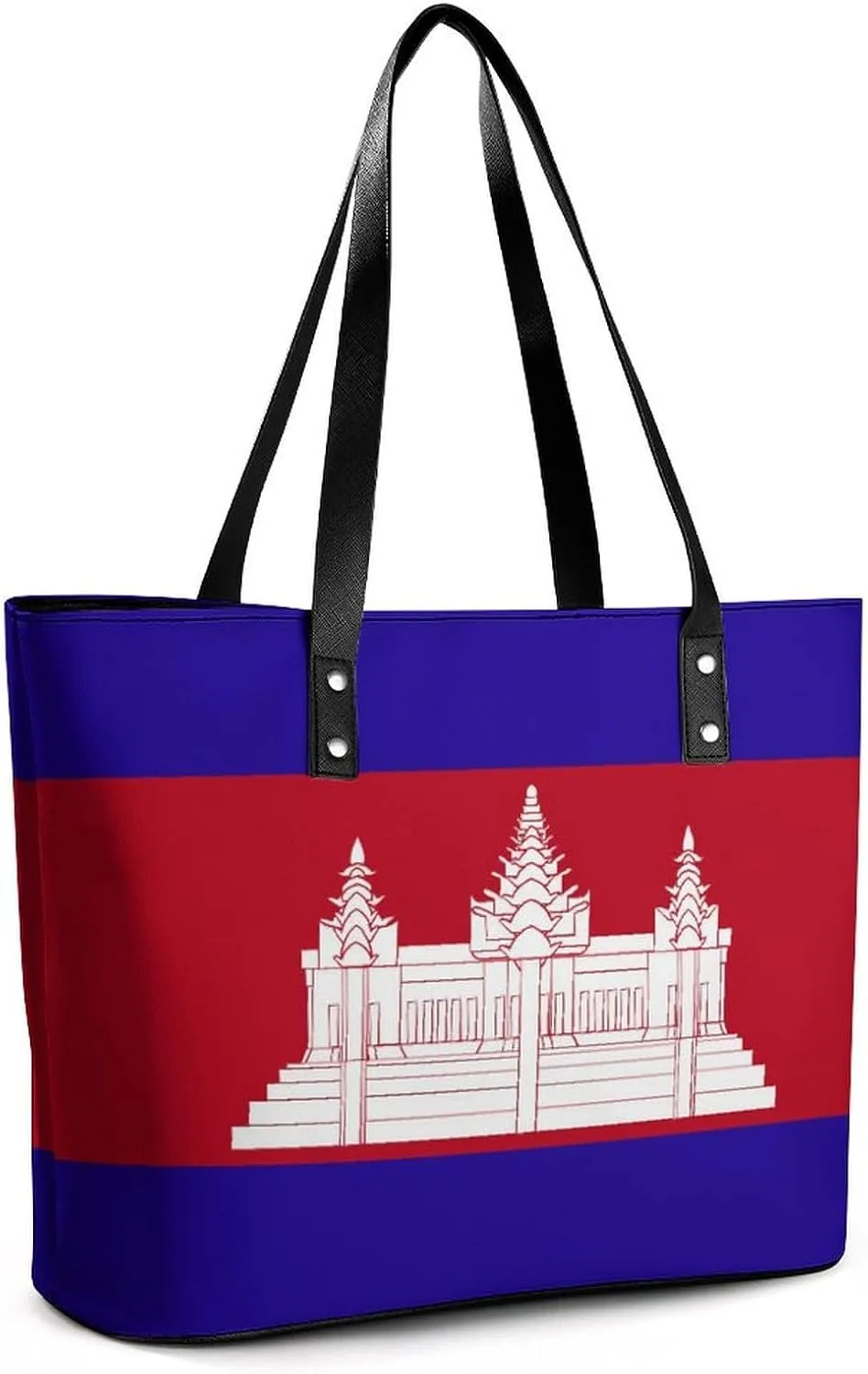 Cute Mongolia Flag Leather Hobo Bag Women Trendy Tote with Ample Storage Space
