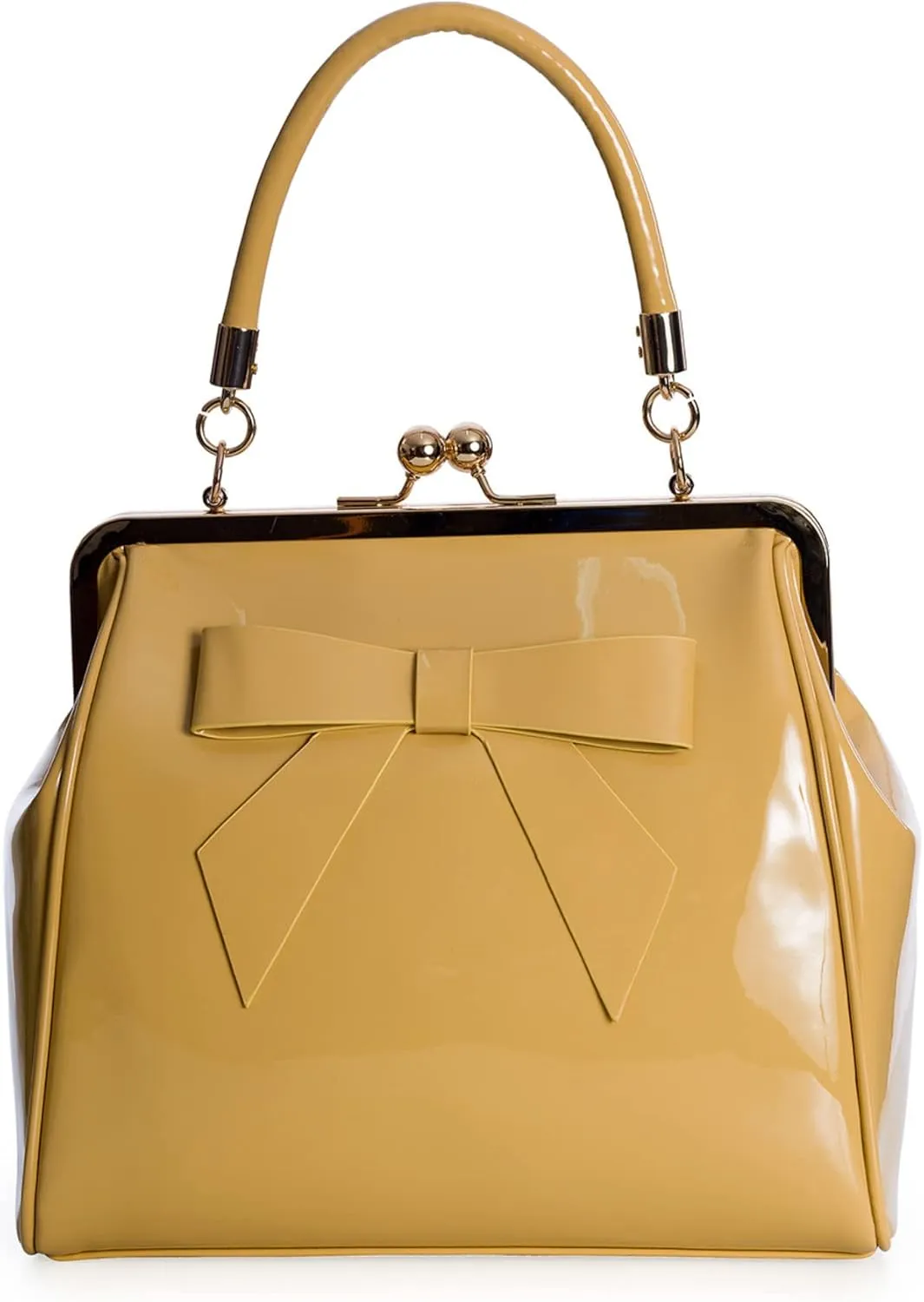 Dancing Days American Vintage Rockabilly Retro 50s Top Handle Bag Handbag - Beige