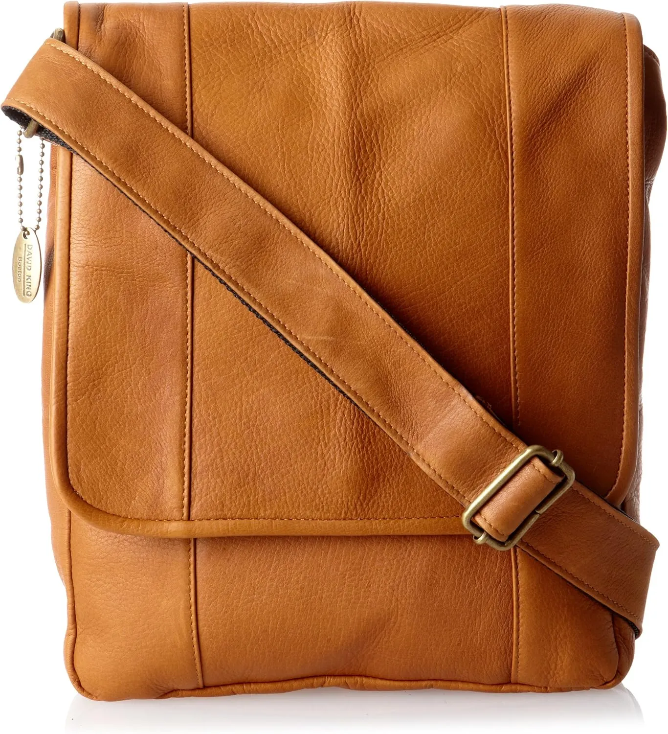 David King & Co. Vertical Mans Bag, Tan, One Size