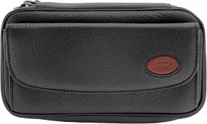 Deer P35-3 Pipe Bag - Finnish Deerskin Black - Removable Carry Handle - Made in Germany
