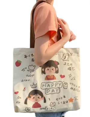 Delightful Doodle Oversized Tote Bag