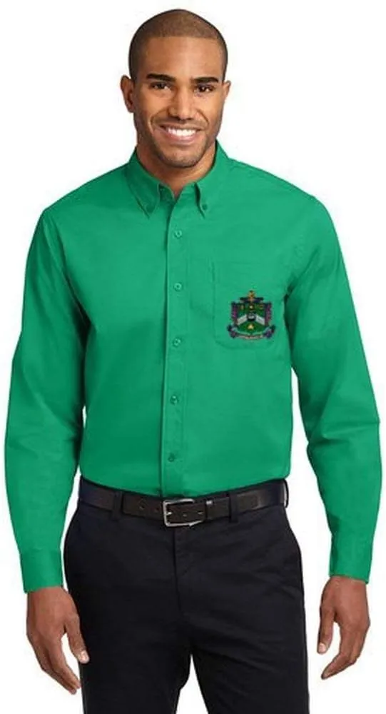 Delta Sigma Phi Long Sleeve Oxford