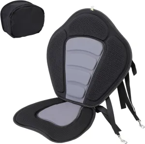 Deluxe Kayak Seat Cushion with Adjustable Backrest, Universal Thicken Cushion for Inflatable Paddleboard, Sup, Canoe, Ocean Kayak