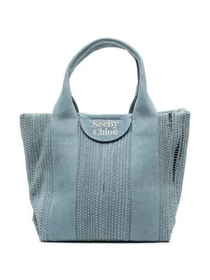 denim Extensive collection tote bag Express delivery medium Laetizia