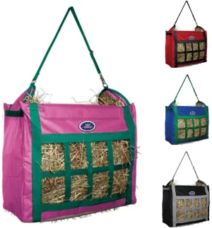 Derby Originals Top Load Hay Bag with Super Tough Bottom and 6 Month Warranty (Pink/Turquoise)