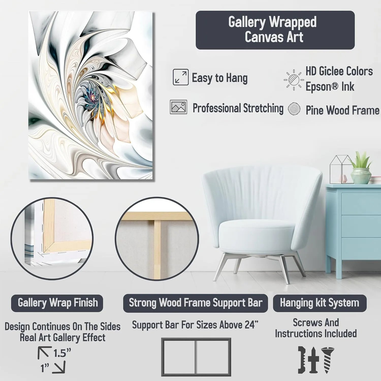 DesignQ Grey Global Canvas wall art, Asian Art Wall Art, Yaks Sumi Asian Painting I, Asian art Wall art decor, 30x40 inches