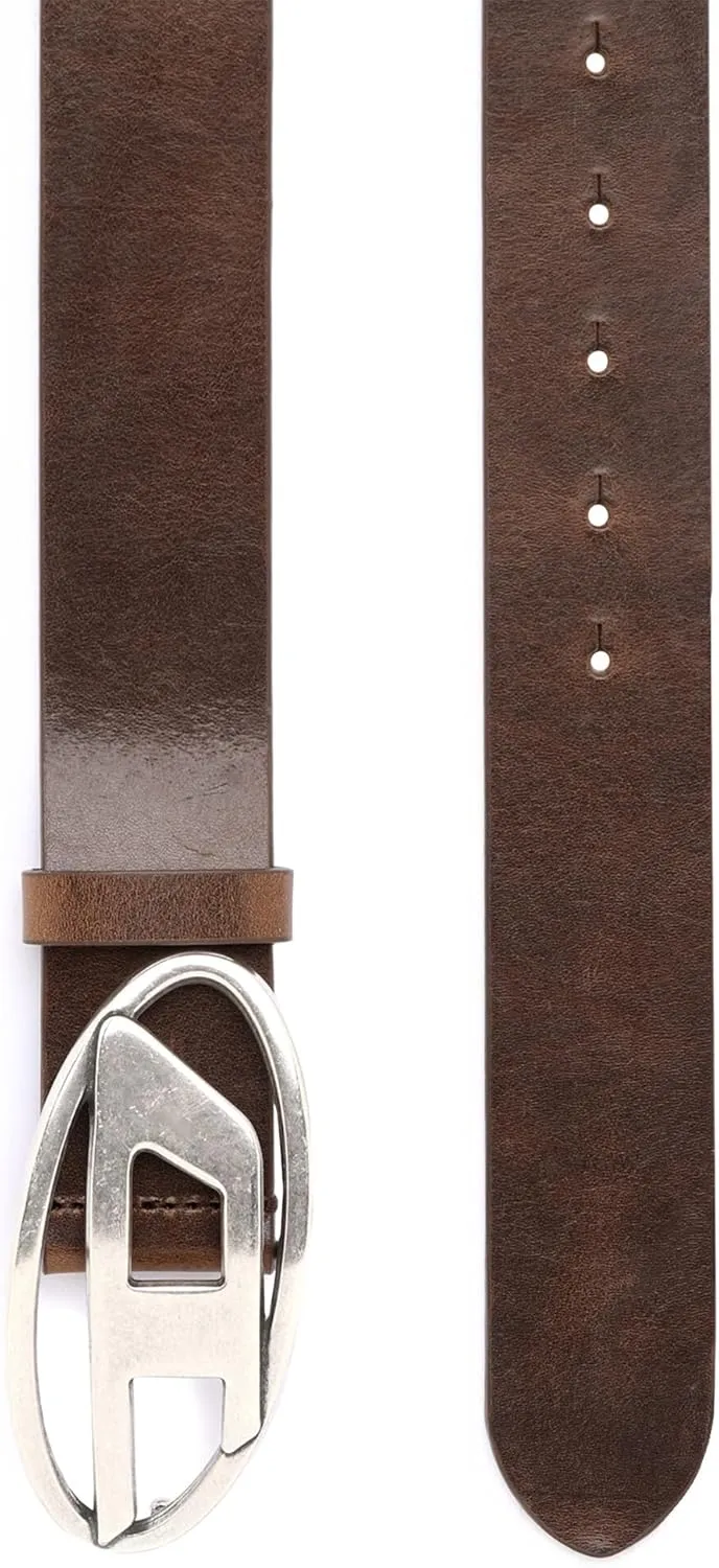 Diesel B-1DR Leather Logo Belt
