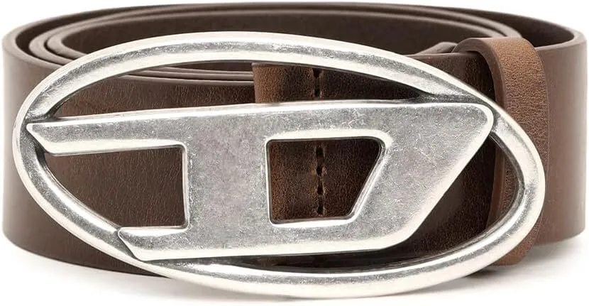 Diesel B-1DR Leather Logo Belt