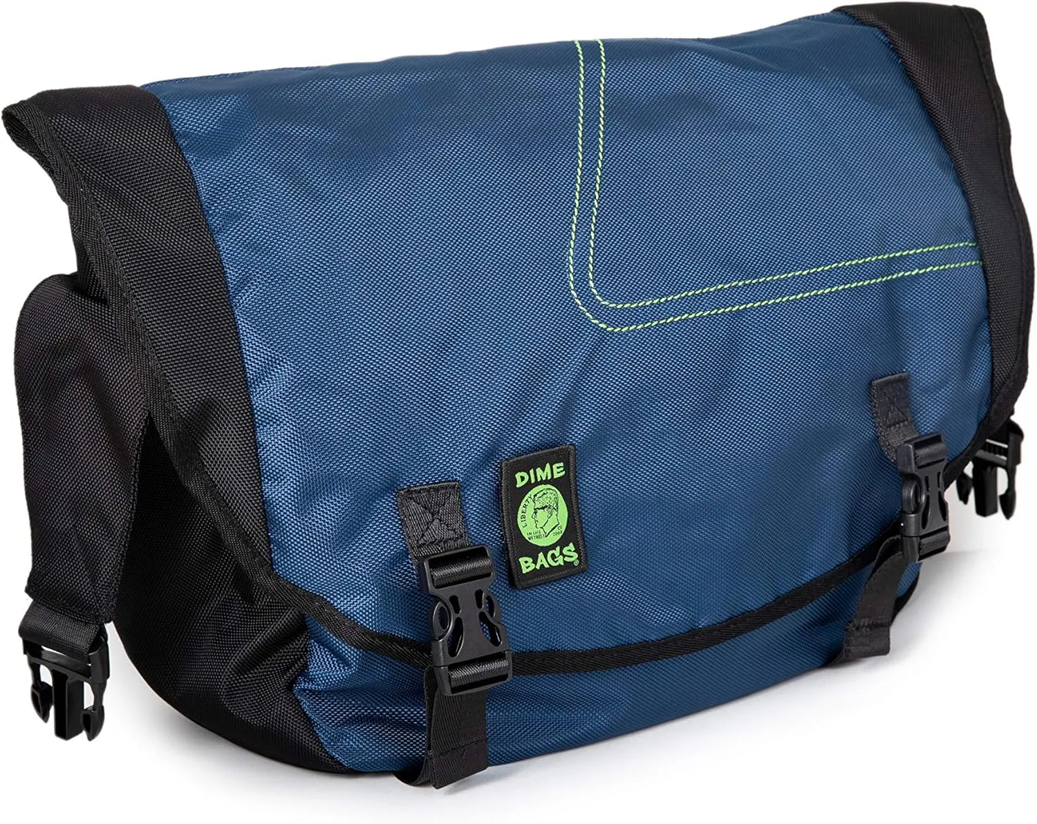 DIME BAGS Voyage Messenger Over the Shoulder Hemp Bag with Padded Pouch for Laptop Computer