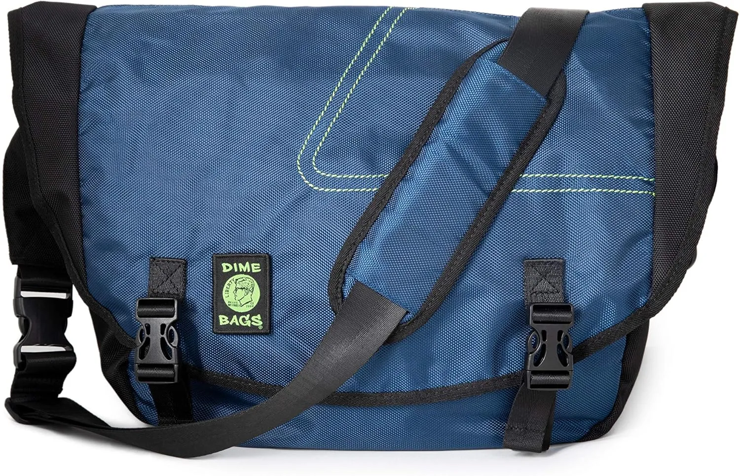 DIME BAGS Voyage Messenger Over the Shoulder Hemp Bag with Padded Pouch for Laptop Computer