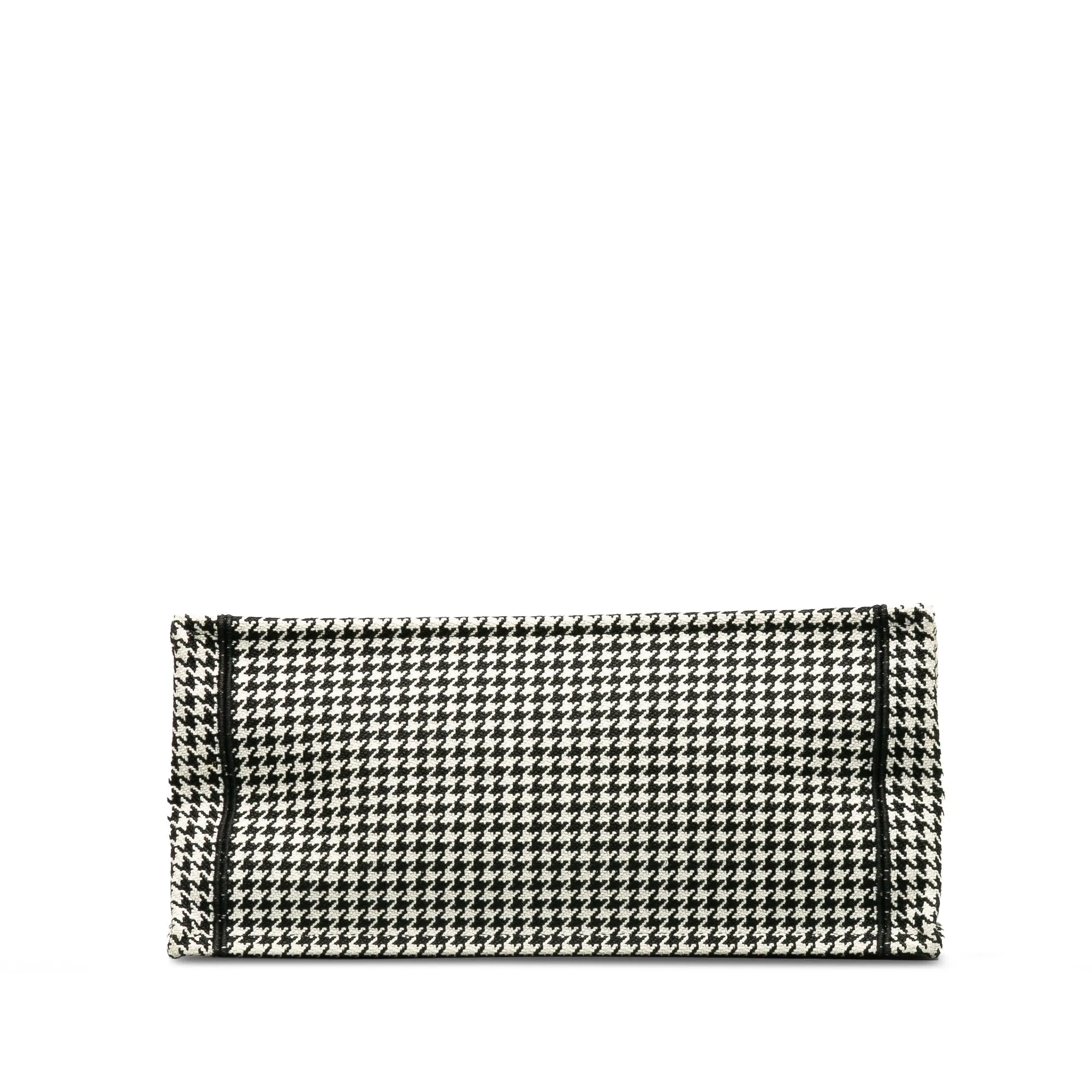 DIOR Medium Houndstooth Embroidered Book Tote Tote Bag